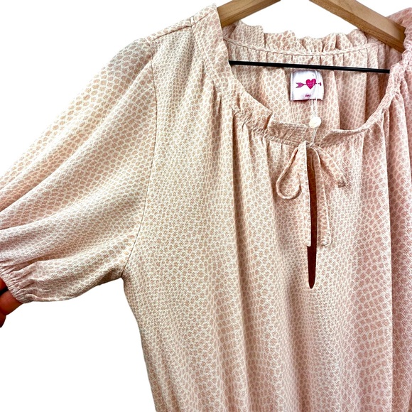 Buddy Love Coquette Dress Womens Small Mini Tiered Ruffle Milkmaid Cottage NWOT - Picture 4 of 13